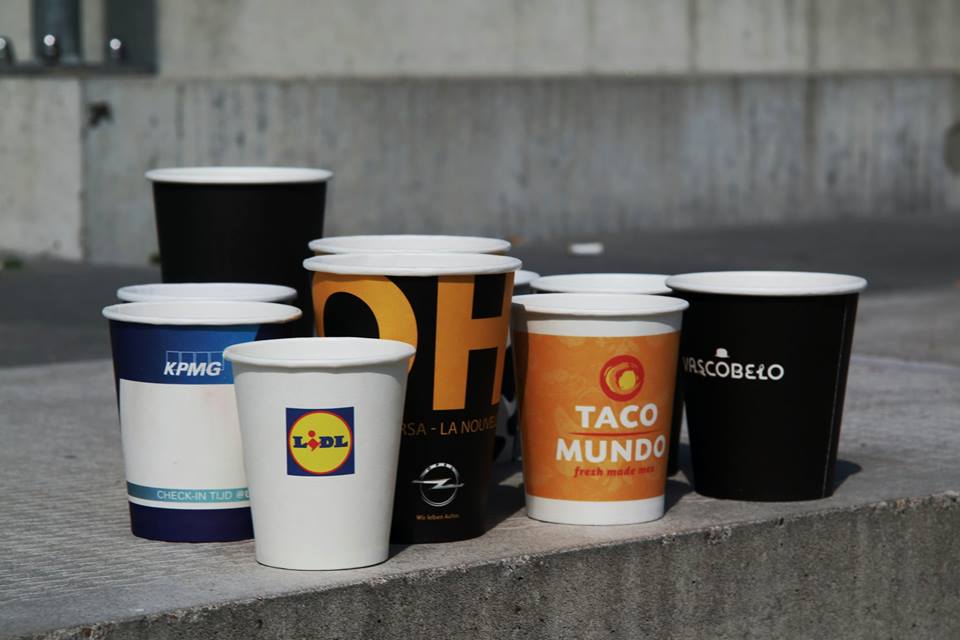 koffiebekers bedrukken logo